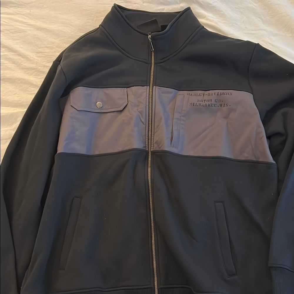 Harley-Davidson Two-Tone Black and Gray Jacket